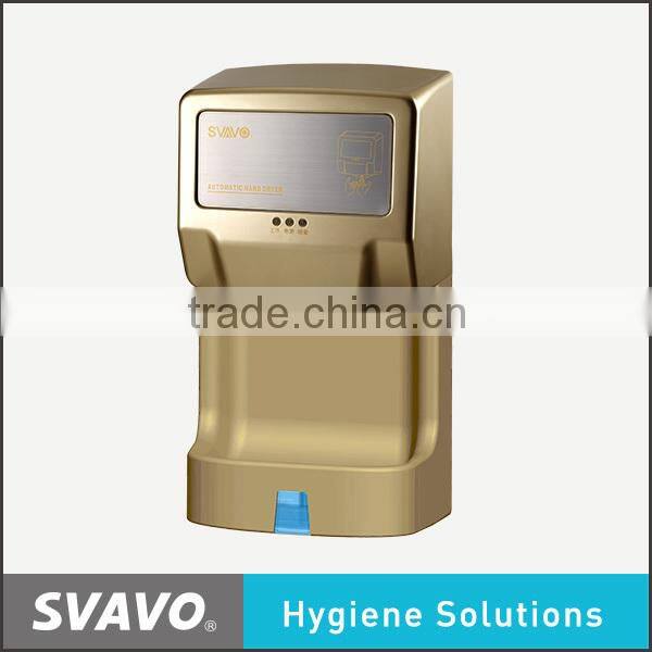 plastic touchless toilet hand dryer, wall mounted bathroom accessory, 1350w automatic hand dryer machine