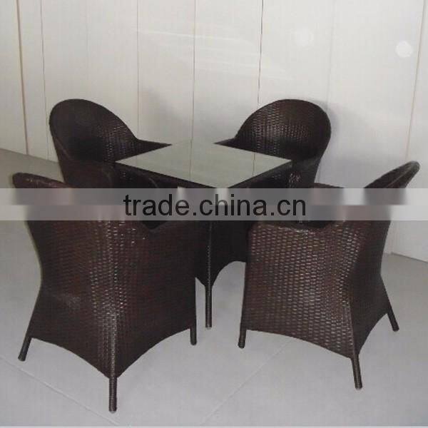 outdoor furniture for garfen coffee shop stackable leisure rattan wicker table chairs YPS011