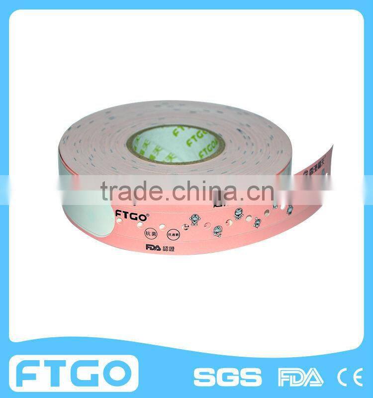 Medical consumble direct thermal patient id wristband