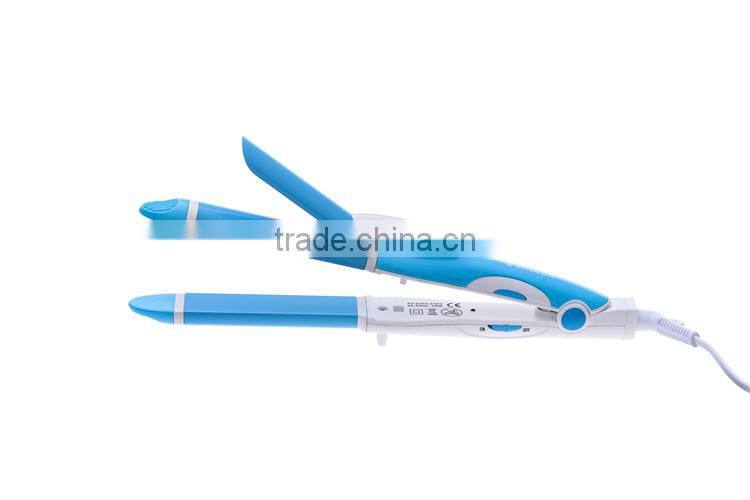 Good quality fashion 2 in 1 multi function hair curlers and hair straighteners