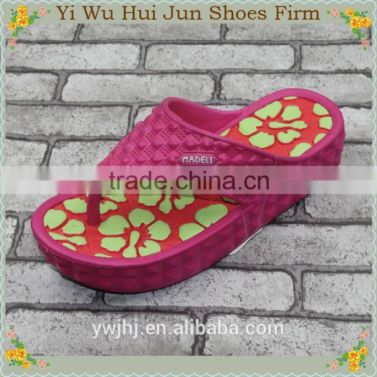 Factory Directly Women Flip Flop With Flower(HJW026)
