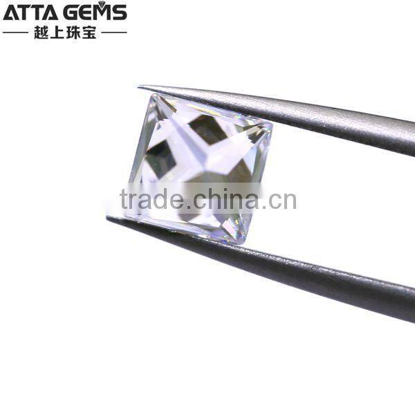 AAAAA princess cut 6*6m 1 carat cubic zirconia