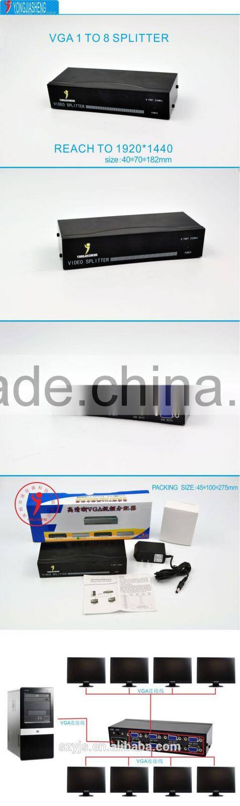 The best price 8 port hdmi video splitter in 1 out 8 Video Splitter