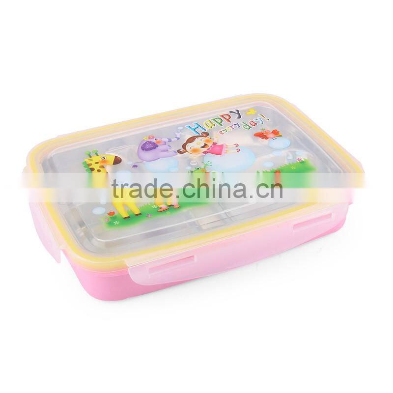 5 compartment stainless steel hot bento lunch box