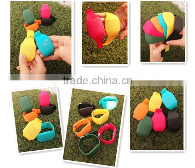 Promotional Gift Shape Adjustable colorful silicone watch strap LED digital watches