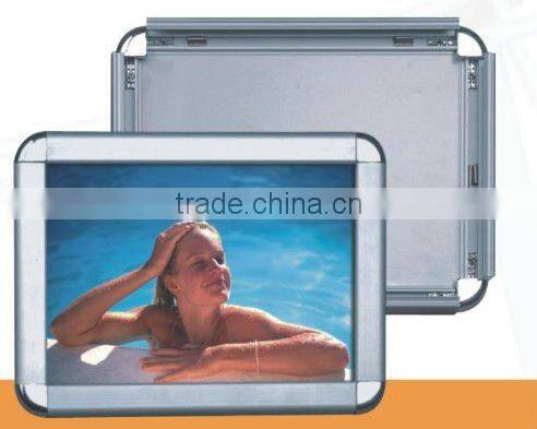 FLY factory price A1,A2,A3,A4 snap poster frame,metal picture frame, A-FRAME silver snap frame