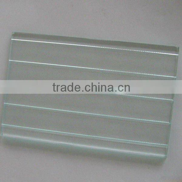 4-6mm clear figured glass