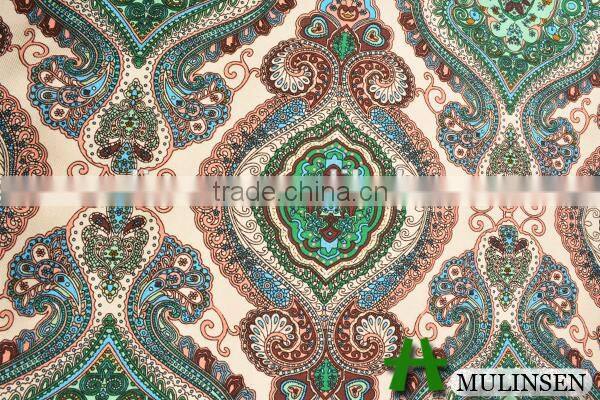 Woven print shaoxing keqiao rayon fabric twill