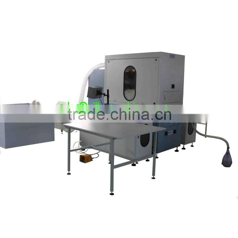 Down cloth filling machine puff stuffing machine