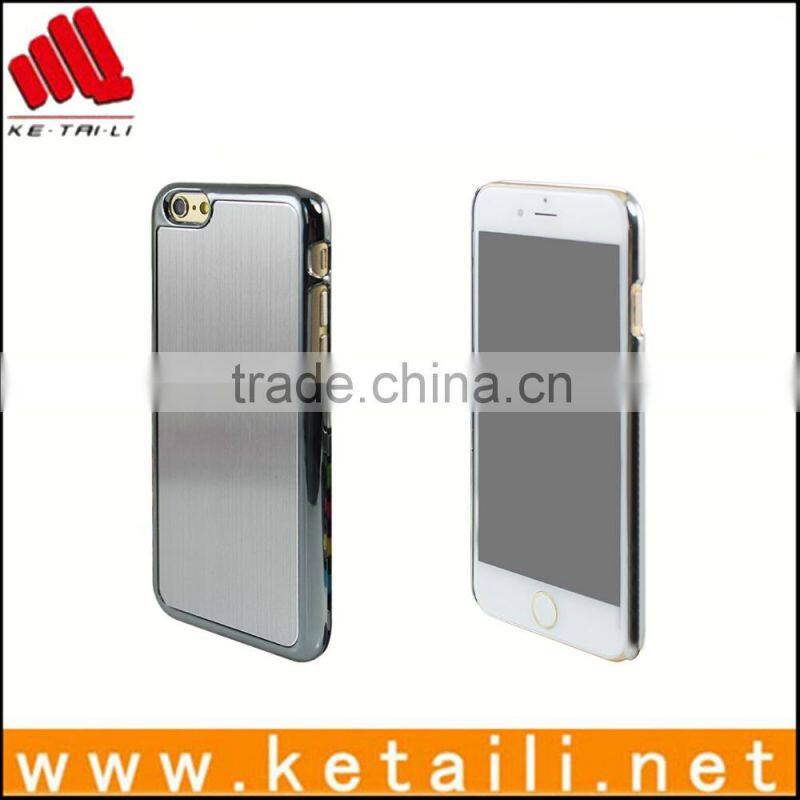 Custom fashion electroplated hard plastic PC case for iphone6