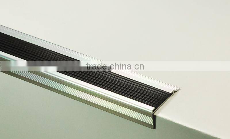 aluminum punched anodizing step nosing/laminate stair treads/laminate flooring stair step