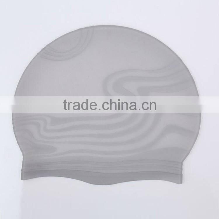 2016 custom swim caps no minimum Printing 100% Silicone swimming cap