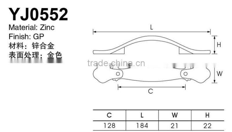 Wooden furniture handle, drawer pulls, zamak handle