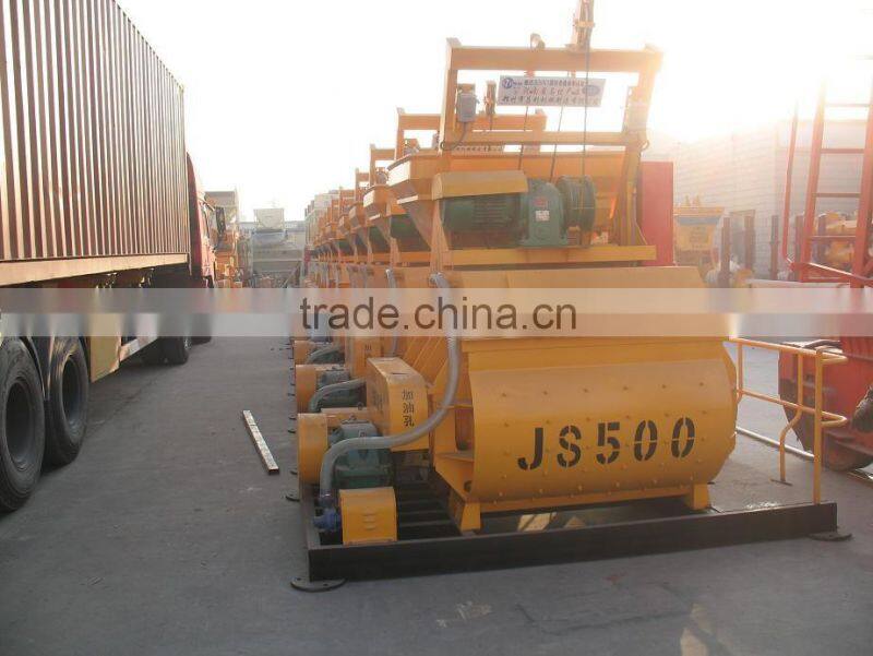 concrete mixer machine with lift price,JS500 concrete mixer machine for HZS25 concrete batching plant