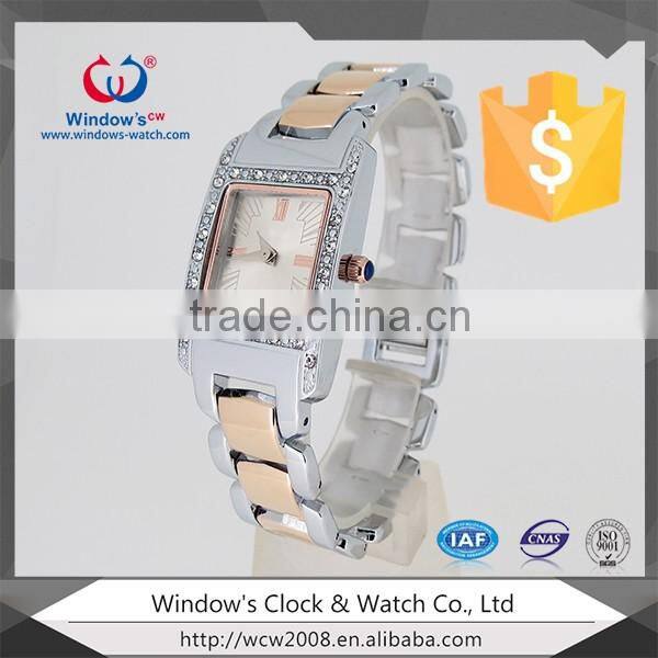 2016 fashion ladies fancy diamond brass wrist watch