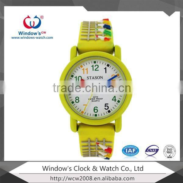 Christmas gift watch for children with silicone rubber watch strap