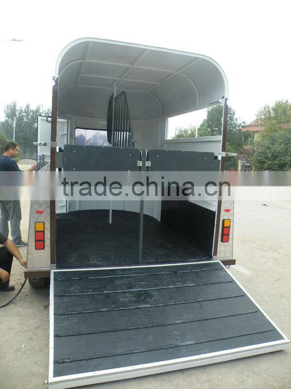 2 horse straight load economic camper teardrop trailer