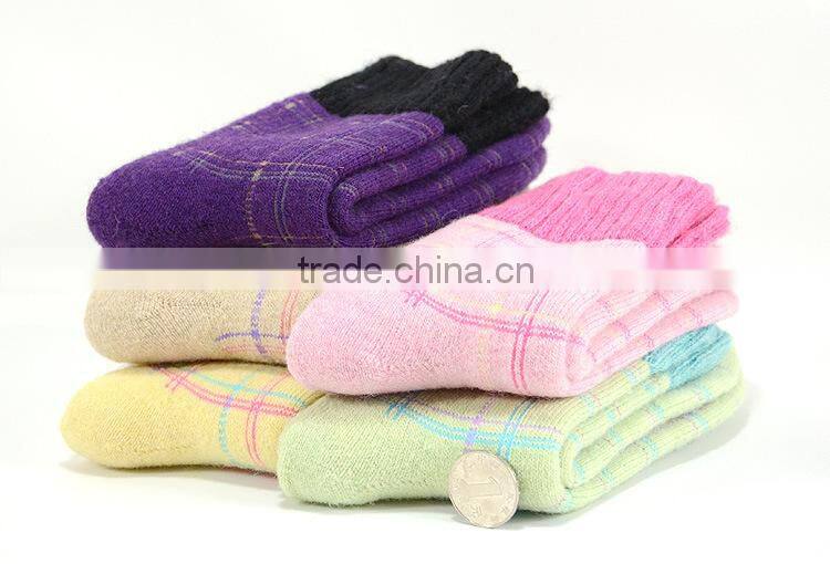 Thick warm winter colorful wool socks terry socks cashmere socks square Granada towel china socks factory