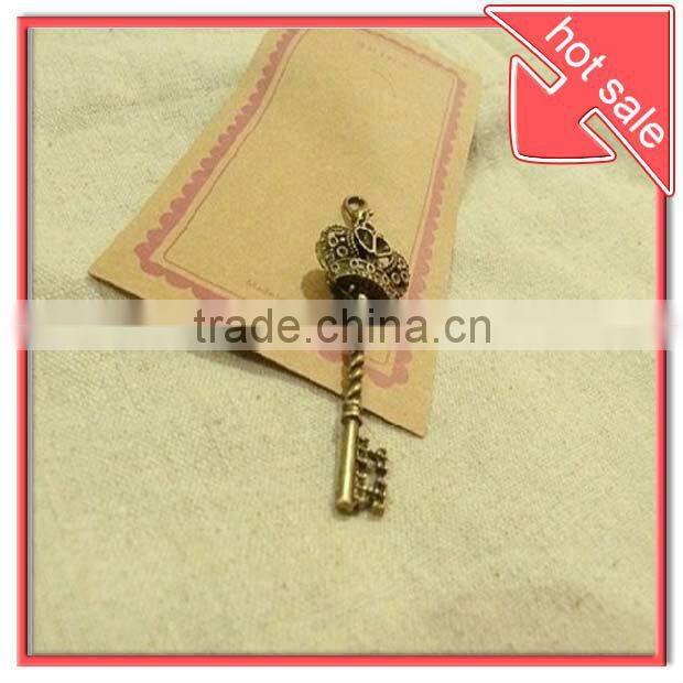golden metal key for bag small fitting,handbag decorative key fitting ,bag accessory