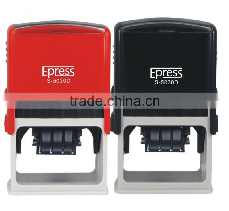 50x30 mm Custom Plastic Date Stamps, Date Time Stamp, Auto Date Stamp with Text