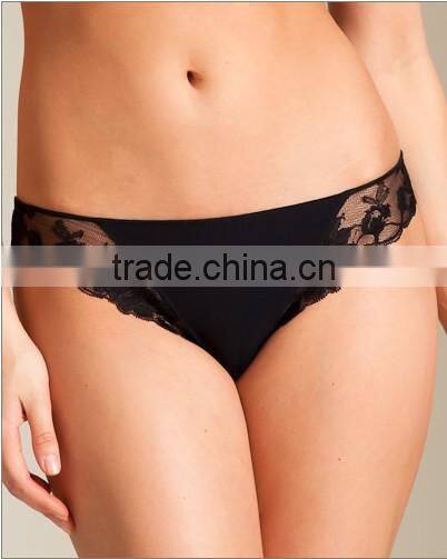 new style sexy yong lady black padded pretty lace bra