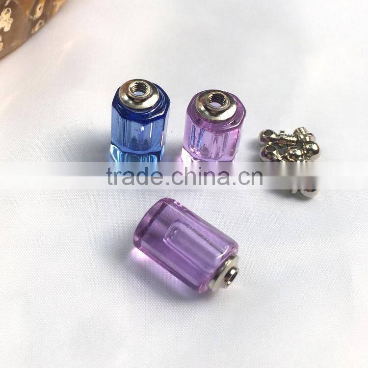 Transparent colorful crystal pendant for mobile phone chain manufacturer from China
