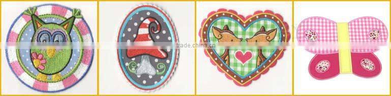 Trade Assurance iron-on embroidered applique number
