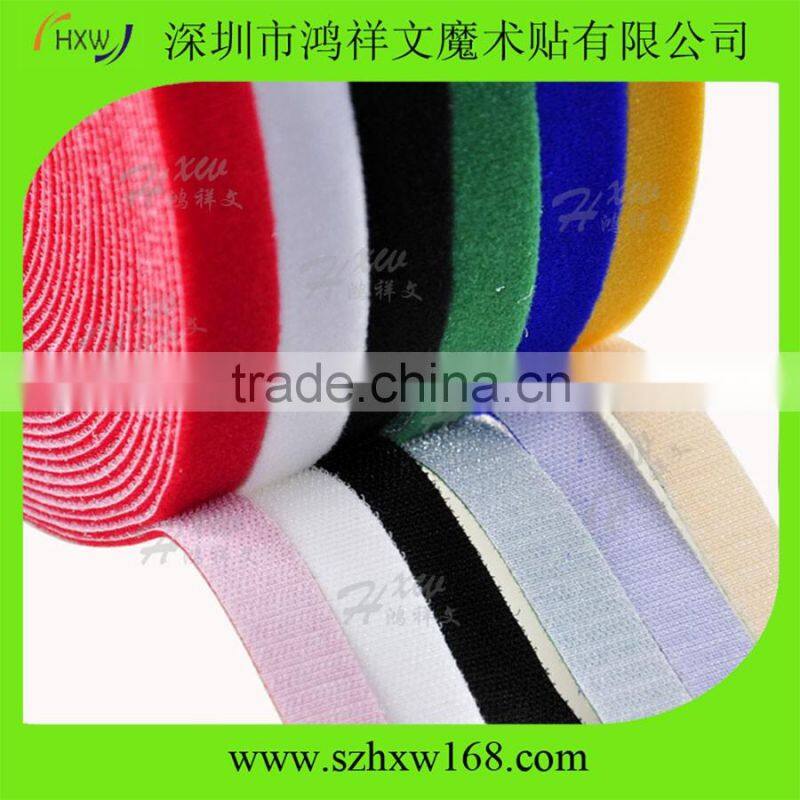 Double side back to back cable ties hook and loop fastener