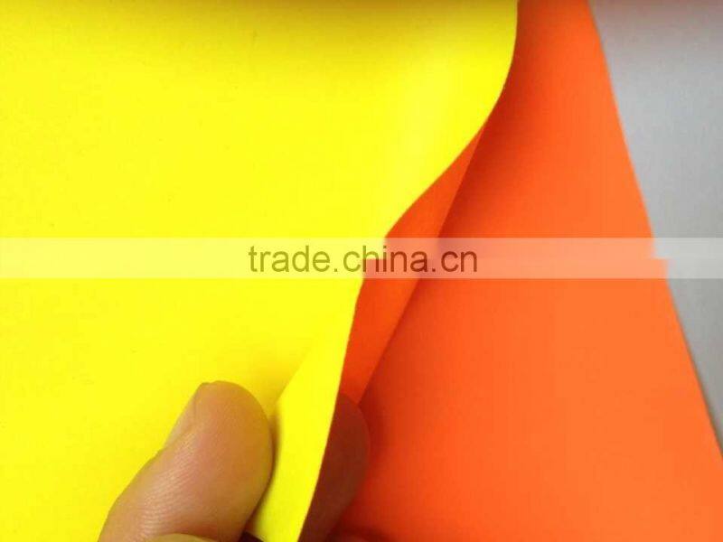 OEM size Colorful doube side reflective fabric/ spandex fabric
