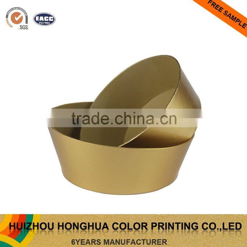 Custom Fancy Paper Round Makeup Kits Cardboard Non Woven Storage Box