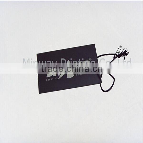 Cheapest price for paper garment hang tag with string