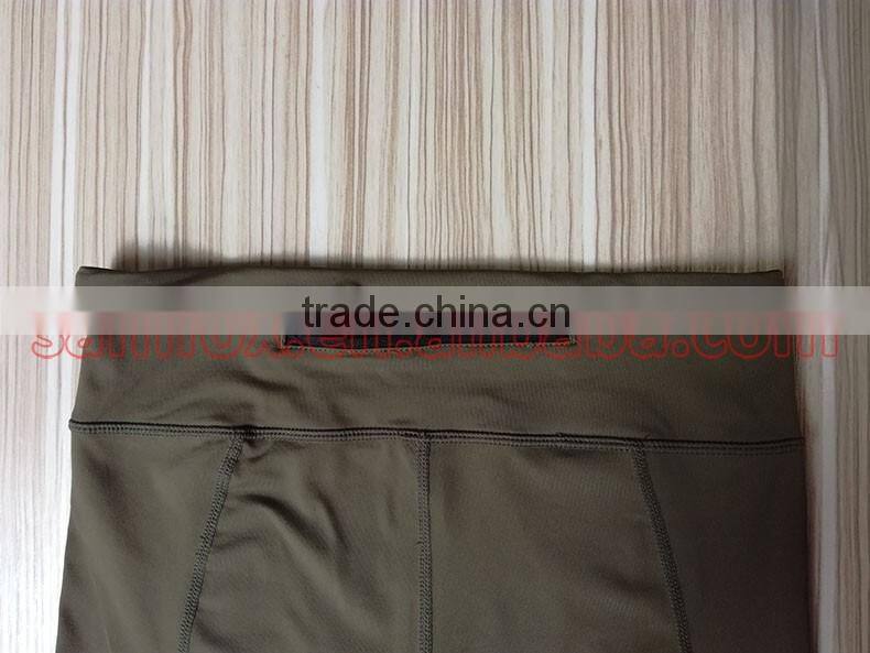 0040-1 OEM Tight Reflective 92%NYLON 8%SPANDEX wholesale women designer capri pants