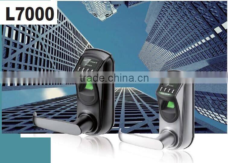 Fingerprint reader biometric lock with handle