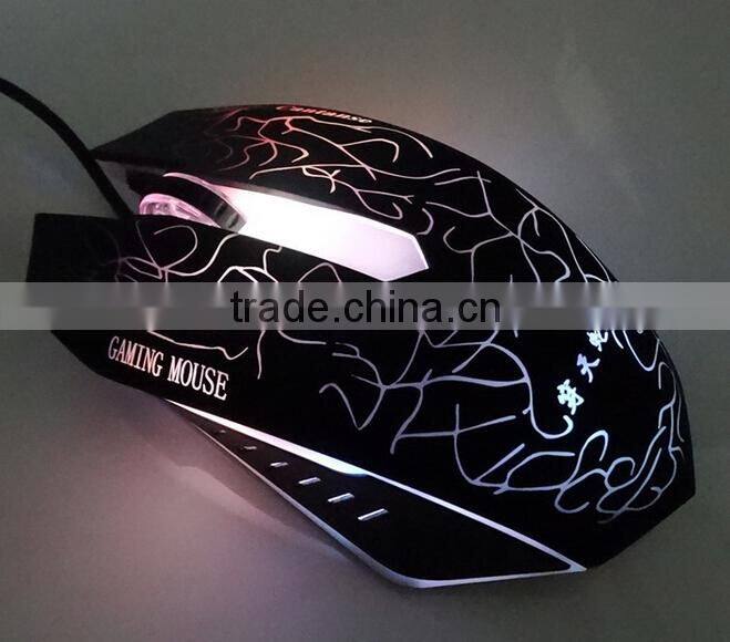 Lighting 7 Colour 6 buttons gaming mouse
