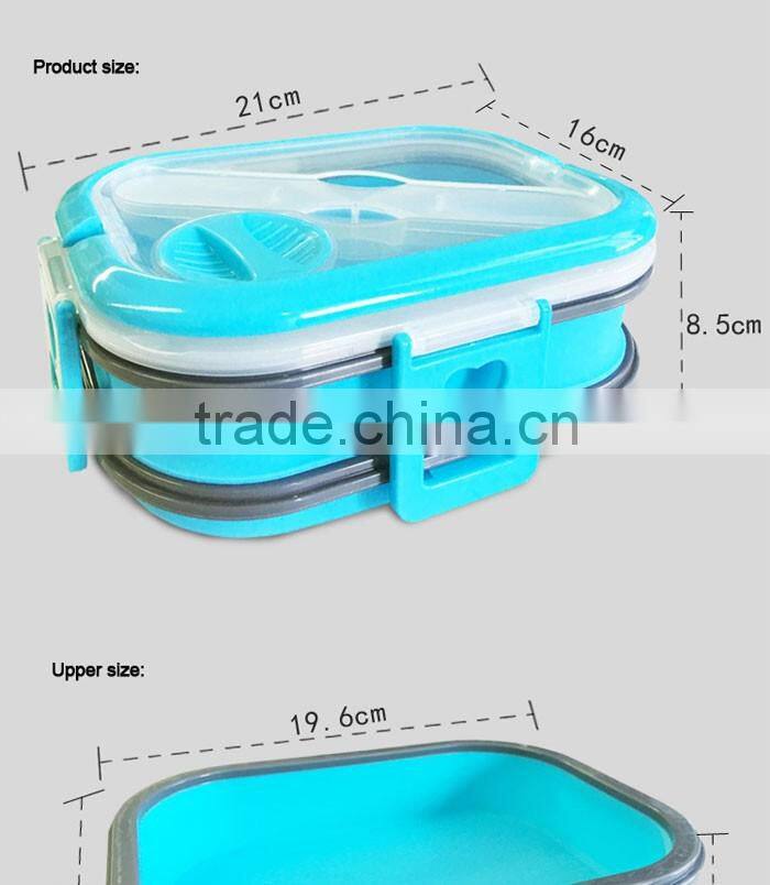 New Design Home Storage Silicon Food Bento Lunchbox