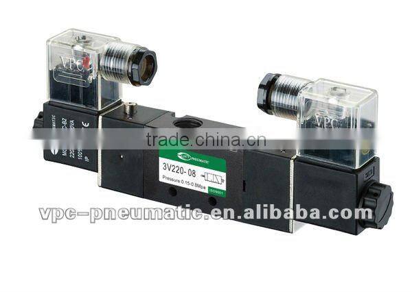 3V series pneumatic directional 2 position 3 port single control solenoid valve