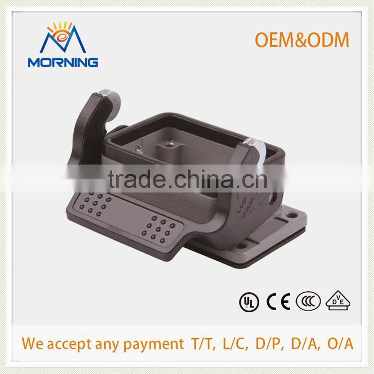 ME-HDD-024-FC, Copper Alloy Material Industrial 24 Pins Current 10A Voltage 250V Heavy Duty Socket, Female Crimp Terminal