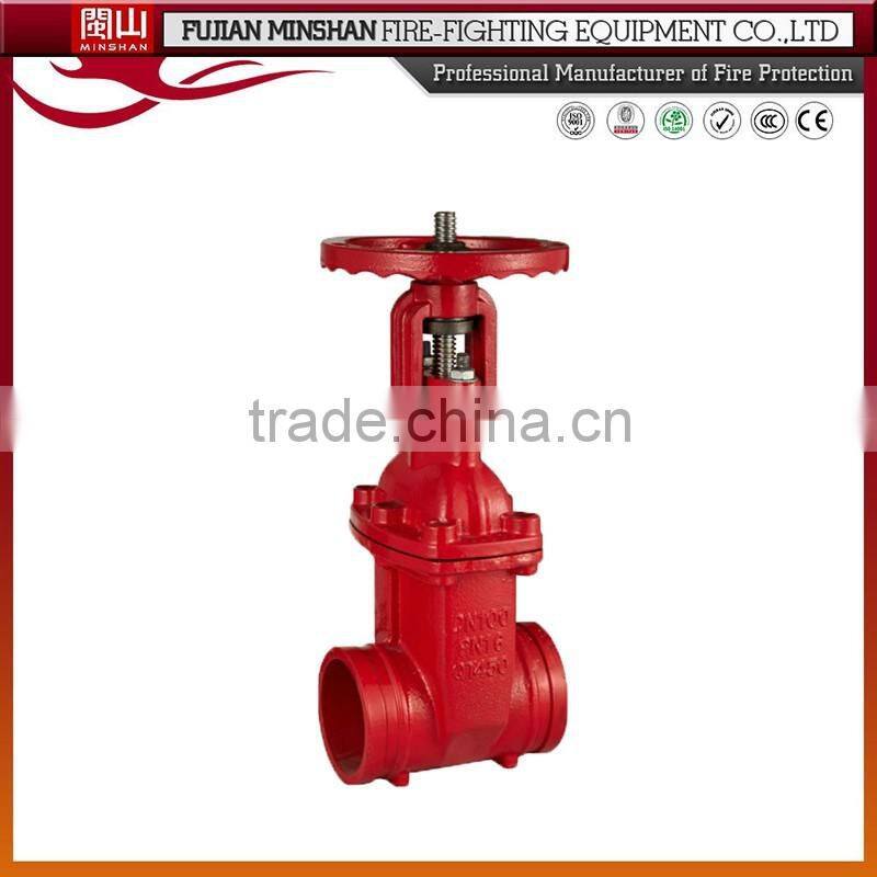 ZSDF fire signal stem gate valve dn100 pressure PN16