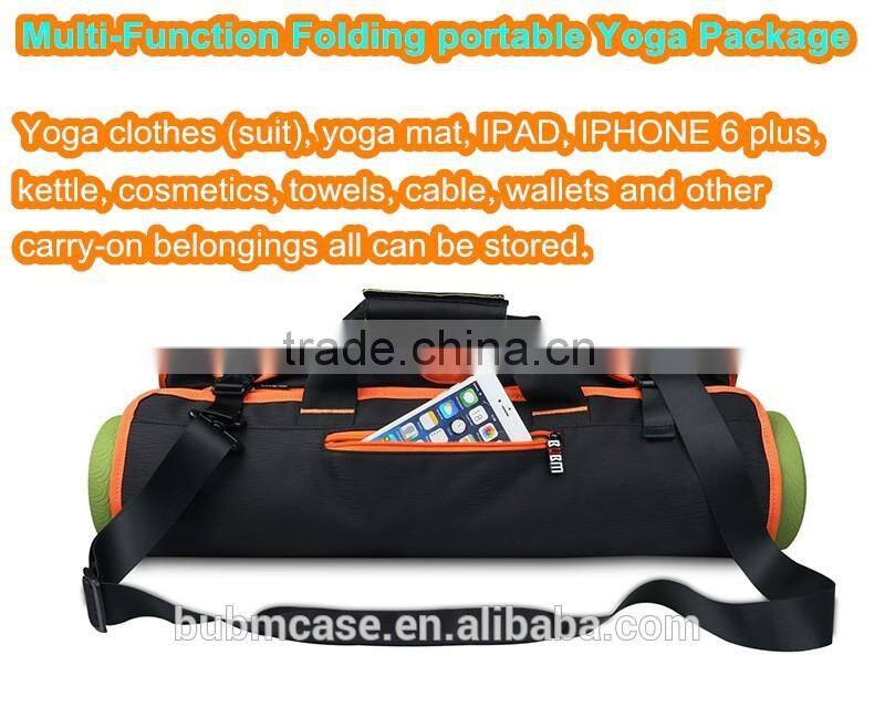 BUBM multifunction Wholesale logo printed Wear resistant high quality canvas yoga mat bag