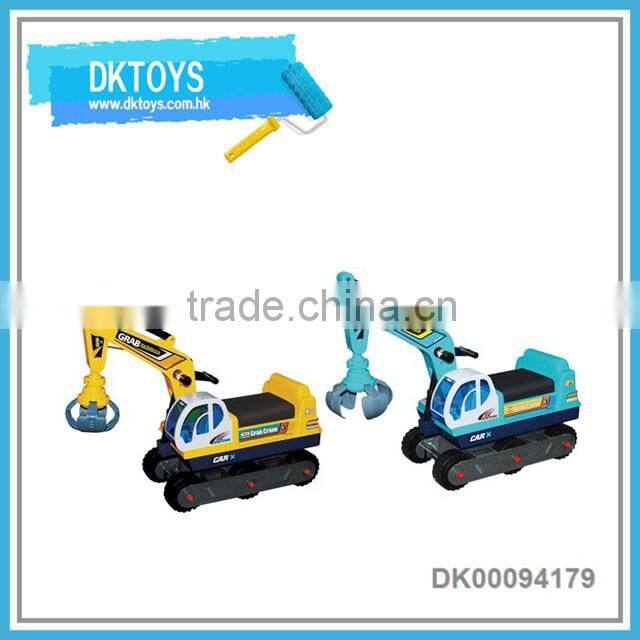 Cool design funny slide ride on car excavator type