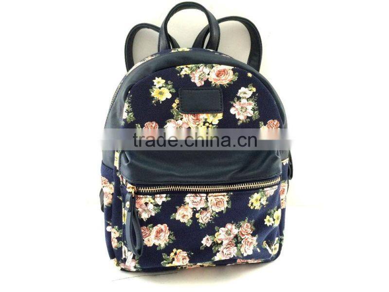 Wholesale Fashion Canvas school backpack