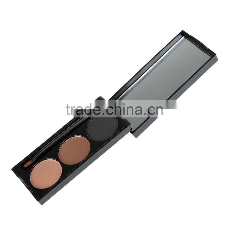 Eyebrow Powder with Brush 3 Colors Eyebrow Powder Cosmetics Makeup Tool