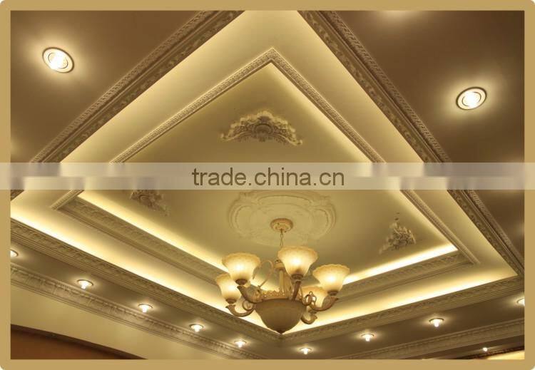PU flat bottom lamp panel carved lamp panel Decorative ceiling lamp panel outline in gold Ceiling lamp panel pool