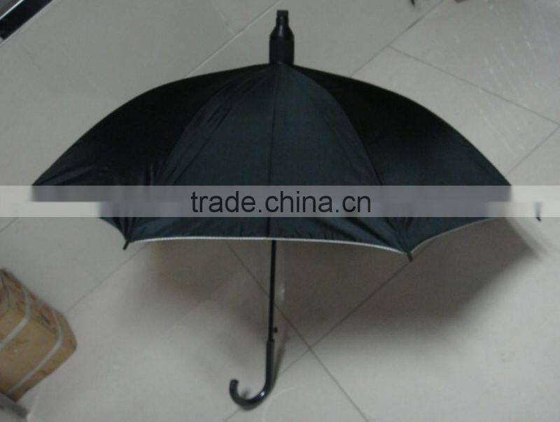 Black Automatic straight Anti-drip umbrella
