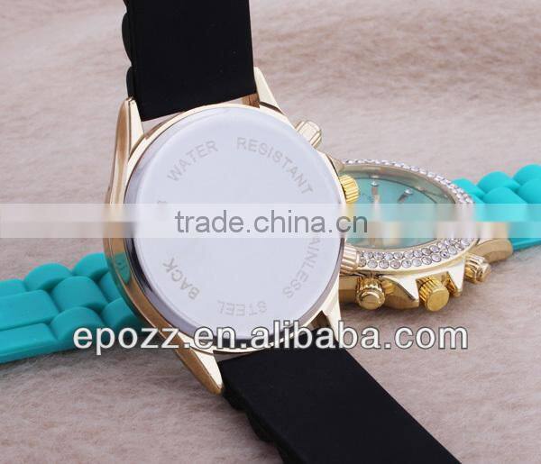Wholesale colorful silicon ladies watches good gift silicone watch for ladies