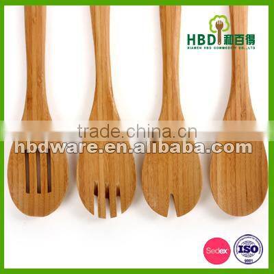 Bamboo kitchen utensils set,slotted spoon spatula,,wholesale