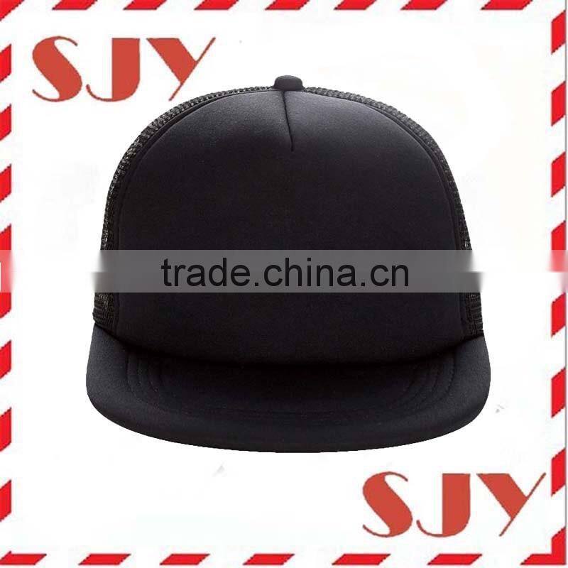 Adjustable Blank Wholesale Flat Brim Mesh Trucker Cap