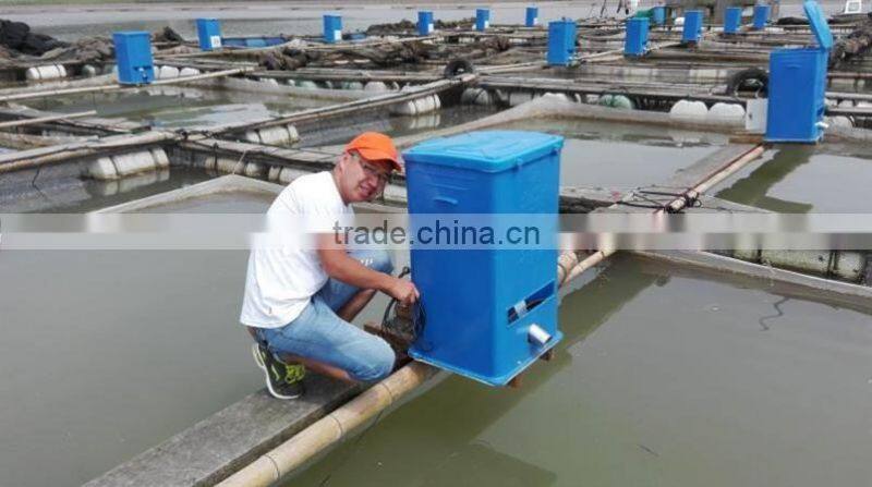 120W 80KG HDPE automatic fish feeder machine