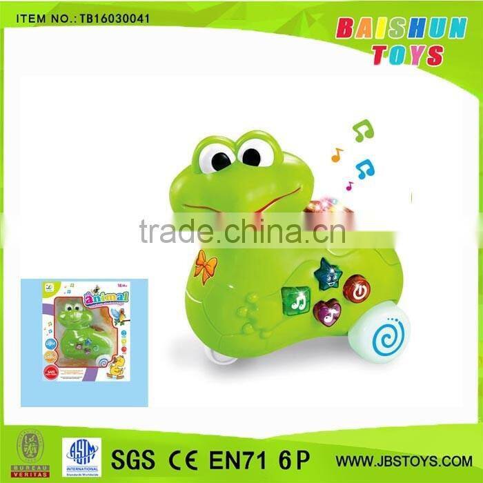 B/O cartoon baby toy baby product forg toys with light and music tb16030041