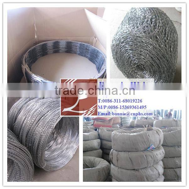 Galvanized Concertina razor barb